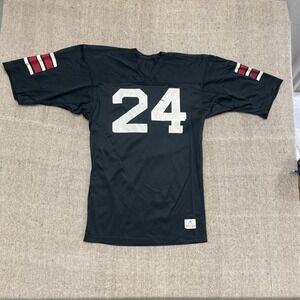 vintage Champion Football Jersey mens medium Black 1980s USA